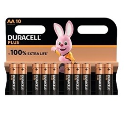 Slika izdelka: Alkalne baterije Duracell Plus MN1500B10 AA (10kos)