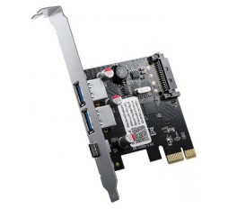 Slika izdelka: Razširitvena kartica, 2x USB 3.0, 1x USB-C, PCIe x1, ORICO PNU-2A1C
