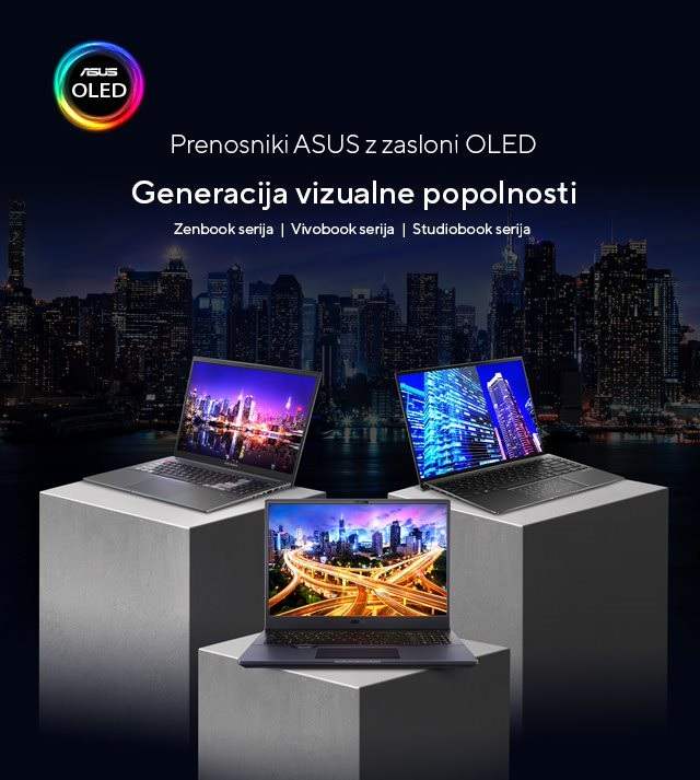 Animacija ASUS OLED prenosniki