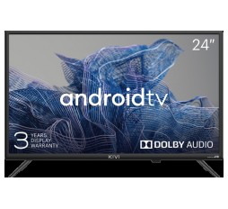 Slika izdelka: 24', HD, Google Android TV, Black, 1366x768, 60 Hz, Sound by JVC, 2x5W, 21 kWh/1000h , BT5, HDMI ports 3, 24 months