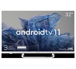 Slika izdelka: 32', FHD, Android TV 11, White, 1920x1080, 60 Hz, Sound by JVC, 2x8W, 27 kWh/1000h , BT5.1, HDMI ports 3, 24 months