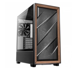 Slika izdelka: ANTEC Flux midi-ATX okno leseno črno/rjavo gaming ohišje