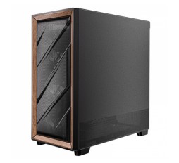 Slika izdelka: ANTEC Flux midi-ATX okno leseno črno/rjavo gaming ohišje