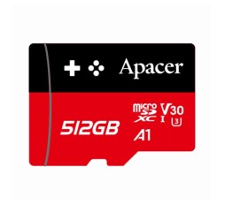 Slika izdelka: APACER microSD XC  512GB spominska kart. Class 30 Gaming AP512GMCSX10U7-RAGC