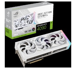 Slika izdelka: ASUS ROG Strix GeForce RTX 4090 White OC Edition 24GB GDDR6X grafična kartica z DLSS 3 and chart-topping thermal performance, PCIe 4.0, 2xHDMI 2.1a, 3xDisplayPort 1.4a