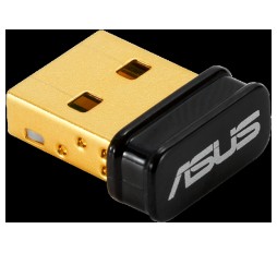 Slika izdelka: ASUS USB-BT500 Mini Bluetooth 5.0 USB Adapter, združljiv s BT 2.1/3.x/4.x, omogoča brezžično komunikacijo z napravami, Hitrejše, večje pokritje - prenos podatkov do dvakrat hitreje kot prej in z 4-krat večjim dosegom v BLE