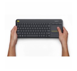 Slika izdelka: Brezžična tipkovnica Logitech K400 Plus Wireless Touch črna (Unifying, SLO gravura)