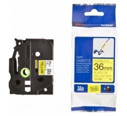 Slika izdelka: Brother Tze-FX661 črn/rumen trak za PT 36mm