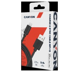 Slika izdelka: CANYON MFI-12, Lightning USB kabel za Apple 
