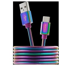 Slika izdelka: Canyon UC-12 USB-C v USB-C kabel, 100 W, 2 m, bel 
