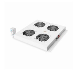 Slika izdelka: Digitus hladilna enota 4x ventilator termo. siva - streha DN-19-FAN-4-I-8-8