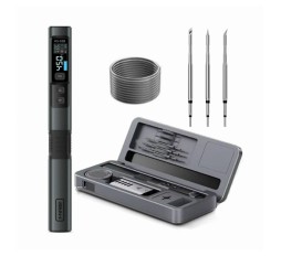 Slika izdelka: Fnirsi prenosni spajkalnik TipC 100W set v ohišju HS-02B Plus Tool Box