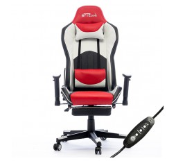 Slika izdelka: Gaming stol Bytezone DOLCE, masažna blazina (črno-rdeč)