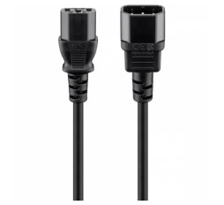 Slika izdelka: GOOBAY 1,5m črn C14/ C13 podaljšek za napajalni kabel