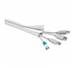 Slika izdelka: GOOBAY 1,8m fleksibilni WireSleeve bel urejevalnik kablov