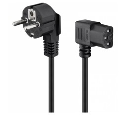 Slika izdelka: GOOBAY 250V(AC) (1xF,CEE 7/7, 1x C13(IEC)) 2m črn napajalni kabel