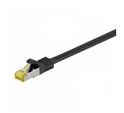 Slika izdelka: GOOBAY S/FTP CAT 6A / S/FTP CAT 7 patch 15m (91653) črn mrežni povezovalni kabel