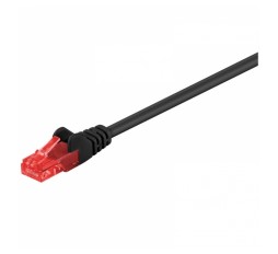 Slika izdelka: GOOBAY CAT6 U/UTP 0,5m črn/rdeč mrežni priključni patch kabel
