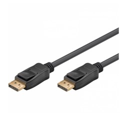 Slika izdelka: GOOBAY DisplayPort (M) na DisplayPort (M) 8K/60Hz 3m pozlačen črn kabel