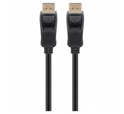 Slika izdelka: GOOBAY DisplayPort (M) na DisplayPort (M) 8K/60Hz 3m pozlačen črn kabel