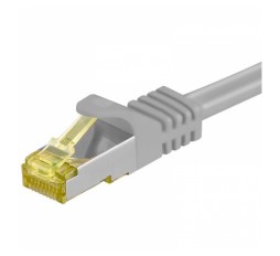 Slika izdelka: GOOBAY S/FTP CAT 6A patch 500MHz / CAT7 RAW 3m LAN sivi povezovalni kabel