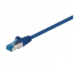 Slika izdelka: GOOBAY S/FTP CAT 6A patch 2m modri mrežni povezovalni kabel