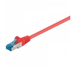Slika izdelka: GOOBAY S/FTP CAT 6A patch 3m rdeči mrežni povezovalni kabel