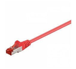 Slika izdelka: GOOBAY S/FTP (PiMF) CAT 6 patch 2m rdeči mrežni povezovalni kabel