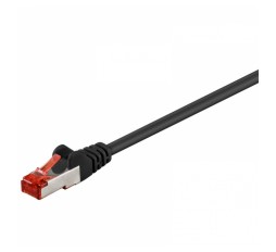 Slika izdelka: GOOBAY S/FTP (PiMF) CAT 6 patch 3m črn mrežni povezovalni kabel