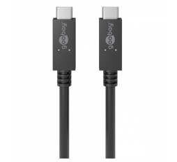 Slika izdelka: GOOBAY USB-C 100W 1m črn polnilni sinhronizacijski kabel