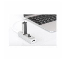 Slika izdelka: Hub USB 2.0 3xA + Tip-C + čitalec kartic Digitus
