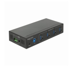 Slika izdelka: Hub USB 3.0 4xA DIN 15kV ESD zaščita 63309 Delock