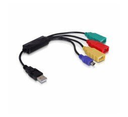 Slika izdelka: Delock hub USB na kablu 3xA mini USB 61724
