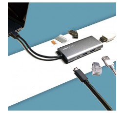 Slika izdelka: Icybox IB-ADK4026-CPD USB-C priklopna postaja s Power Delivery 100W