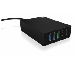 Slika izdelka: Icybox IB-CH504-QN univerzalni hitri polnilnik za USB in za prenosnike