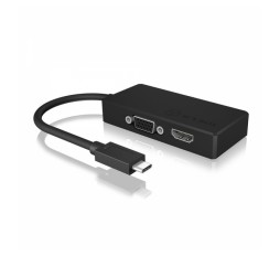 Slika izdelka: Icybox IB-DK2103-C adapter - priklopna postaja iz USB-C na HDMI in VGA