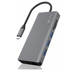 Slika izdelka: Icybox IB-DK4070-CPD USB-C priklopna postaja s Power Delivery 100W