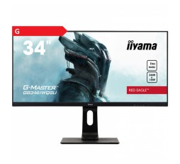 Slika izdelka: IIYAMA G-MASTER Red Eagle GB3461WQSU-B1 86,7cm (34") WQHD IPS LED LCD DP/HDMI/USB FreeSync 144HZ 1ms zvočniki gaming monitor