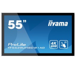 Slika izdelka: IIYAMA LFD PROLITE TF5539UHSC-B1AG 24/7 TOUCH IPS Touch through-glass 3840 x 2160 @60Hz, 500 cd/m², 1100:1, 8ms capacitive Touch points 15, Touch accuracy	+- 3mm, VGA, HDMI, DP, RS-232c, Rj45, Speakers, landscape, portrait, face-up, VESA