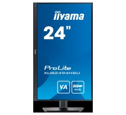 Slika izdelka: IIYAMA Monitor LED XUB2494HSU-B2 VA 23.8" 1920 x 1080 @75Hz 250 cd/m² 3000:1 4ms HDMI DP USB 3.2 x 2 HDCP swivel, tilt, pivot, HAS, Speakers, 3y