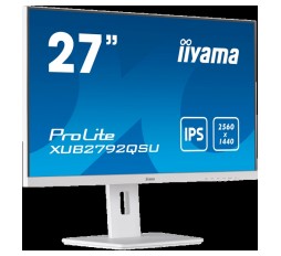 Slika izdelka: IIYAMA Monitor LED XUB2792QSU-W5 27" IPS 2560 x 1440 @75Hz 350 cd/m² 1000:1 5ms DVI HDMI DP USB 3.0 x 2 HDCP height, pivot 