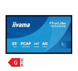 Slika izdelka: IIYAMA ProLite ProLite T6529AS-B1AG 164cm (64,5") UHD VA 24/7 HDMI/USB-C/RJ45 na dotik zvočniki informacijski / interaktivni monitor