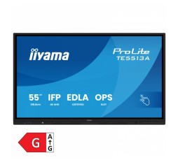 Slika izdelka: IIYAMA ProLite TE5513A-B3AG 138,8cm (55") 4K IPS 24/7 DP/HDMI/USB-C EDLA zvočniki na dotik interaktivni monitor