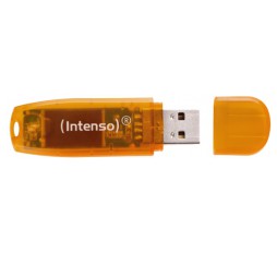 Slika izdelka: Intenso 64GB Rainbow Line USB 2.0 spominski ključek - Oranžen