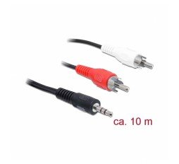 Slika izdelka: Delock kabel AVDIO 3.5M-2x CinchM 10m 84277