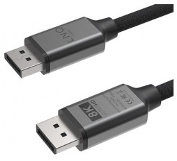 Slika izdelka: Kabel DisplayPort 1.4, M/M, 8K 60Hz, 4K 144Hz, HDR, 2m, pleten, LINQ
