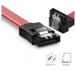 Slika izdelka: Kabel SATA3, 6Gbps, 0.5 m, Ž/Ž 90° priključek, notranji, Ewent EC1514