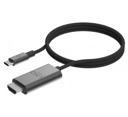 Slika izdelka: Kabel USB-C v HDMI 2.1, M/M, 8K 60Hz, 4K 120Hz, HDR, 2m, pleten, LINQ