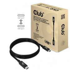Slika izdelka: Kabel USB-C v USB-C Club 3D CAC-1576, USB4, dvosmerni, 40Gbps, 8K@60Hz, PD 240W, 1m