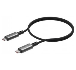 Slika izdelka: Kabel USB-C v USB-C, M/M, USB 4, 40Gbps, 8K 60Hz, 240W PD, 1m, pleten, LINQ